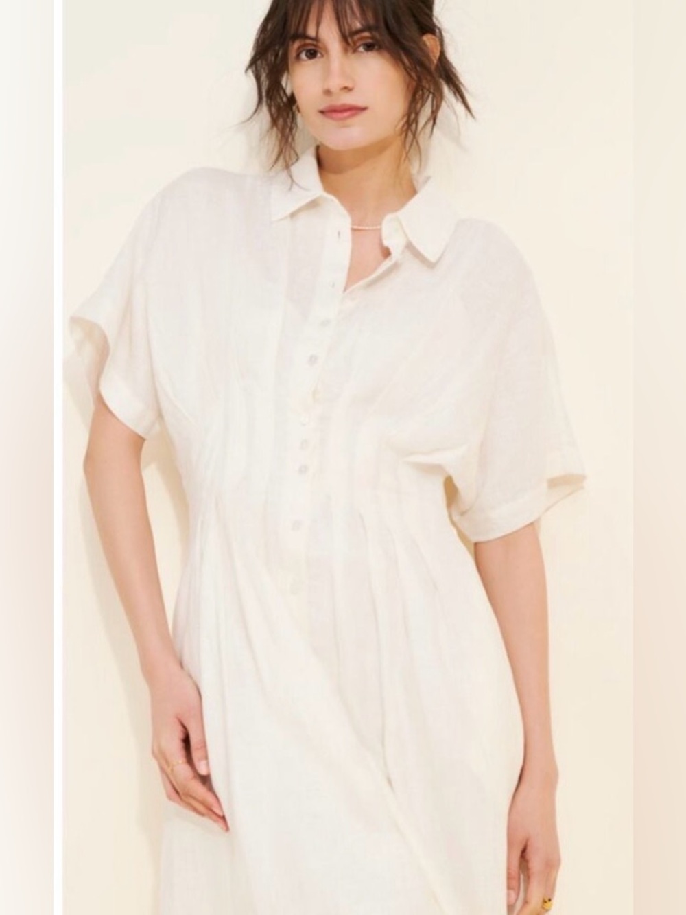 Anthropologie x Exquise Tobie Linen Maxi Dress Size Small NWT - Picture 3 of 16